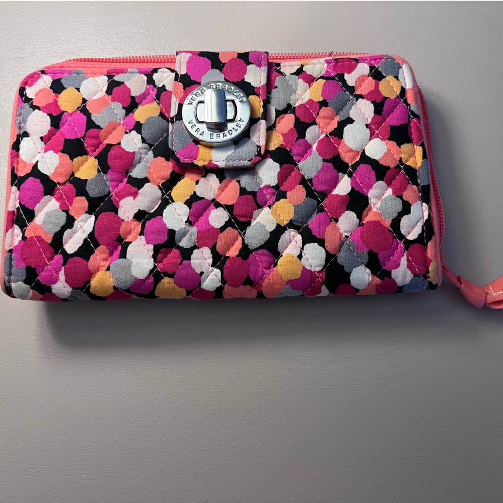 Vera Bradley turn lock wallet